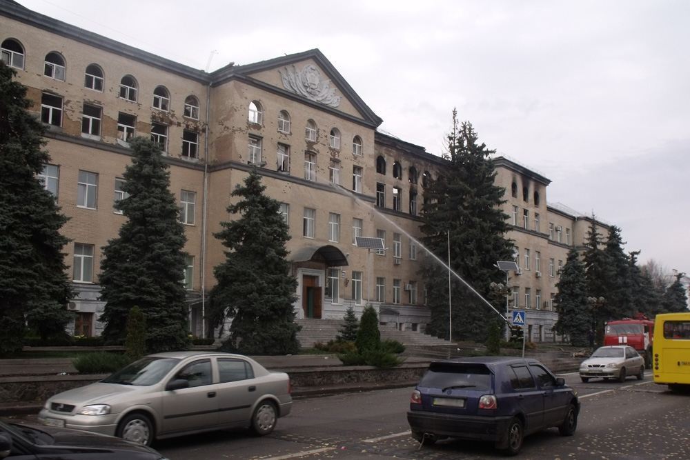 В Киеве горел Аграрный университет