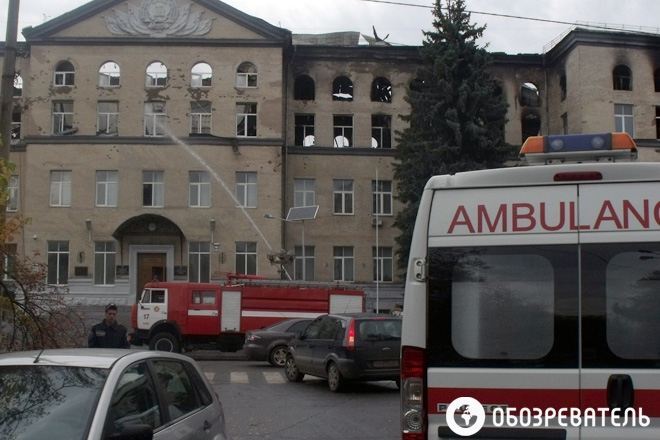 Аграрный университет в Киеве после пожара: залитый водой и без окон 