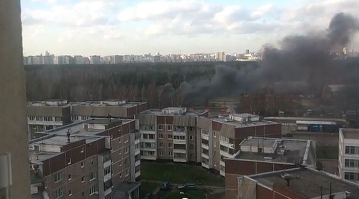 В Москве разбился военный вертолет