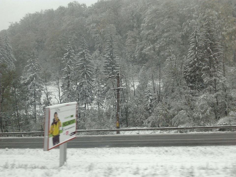 Румынию завалило снегом: ж/д движение парализовано