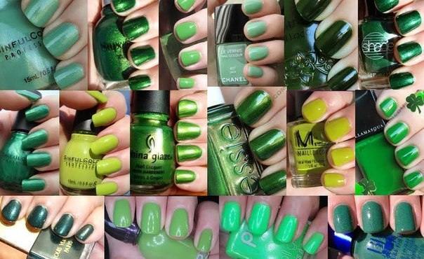 Зеленый лак для ногтей – хит осени 2013
