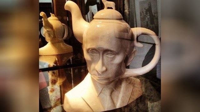 В продаже появился чайник-голова Путина