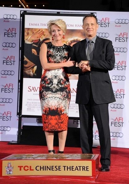 Эмма Томпсон упала в цемент