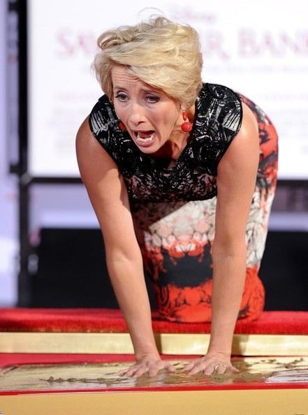 Эмма Томпсон упала в цемент