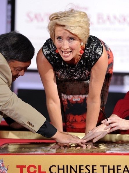 Эмма Томпсон упала в цемент