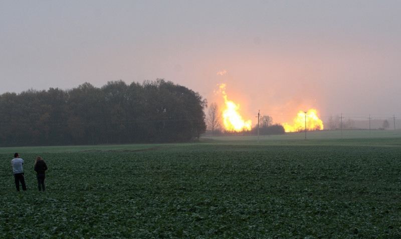 Наслідки вибуху газопроводу в Польщі