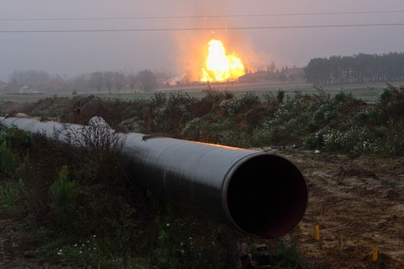 Наслідки вибуху газопроводу в Польщі