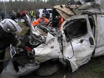 На Житомирщине столкнулись два автобуса с пассажирами