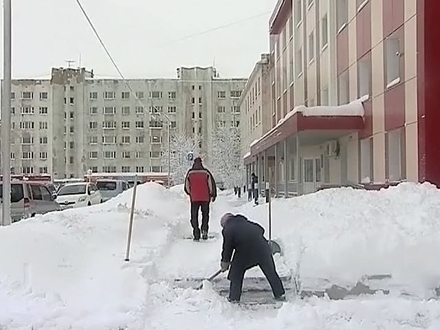 В Магадане за выходные выпала месячная норма снега