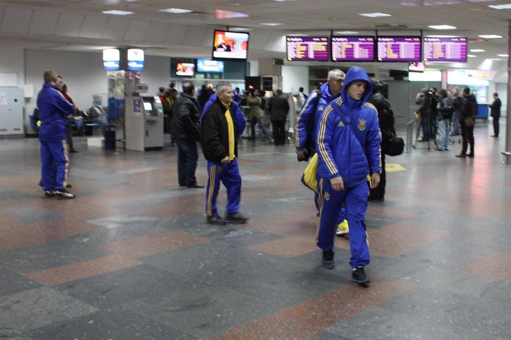 В аеропорту "Бориспіль" зустрічали збірну України з футболу
