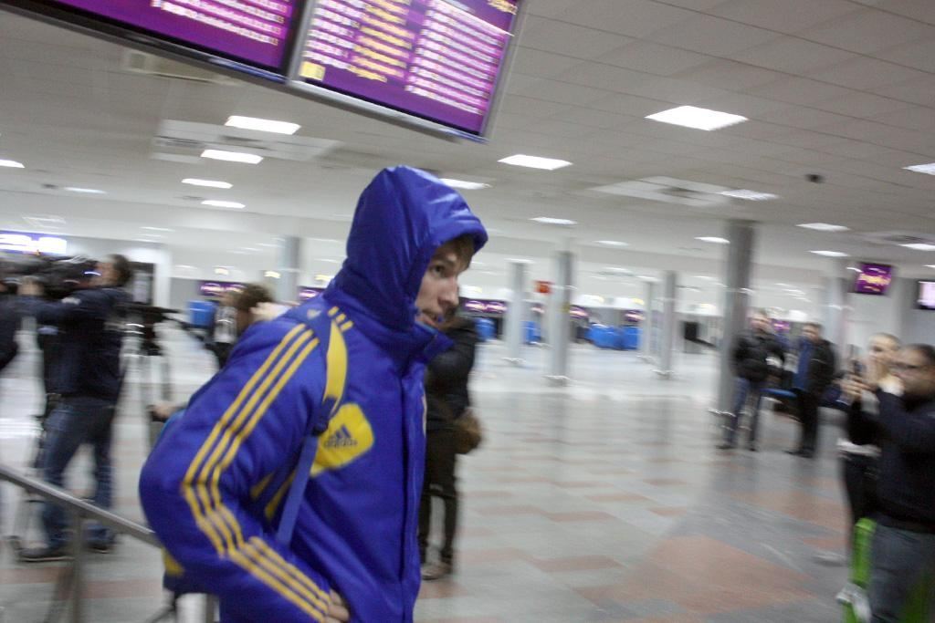 В аеропорту "Бориспіль" зустрічали збірну України з футболу