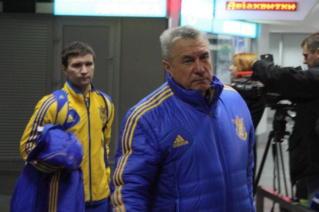В аэропорту "Борисполь" встречали сборную Украины по футболу