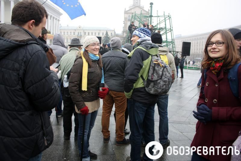 На Майдане Незалежности продолжается акция протеста