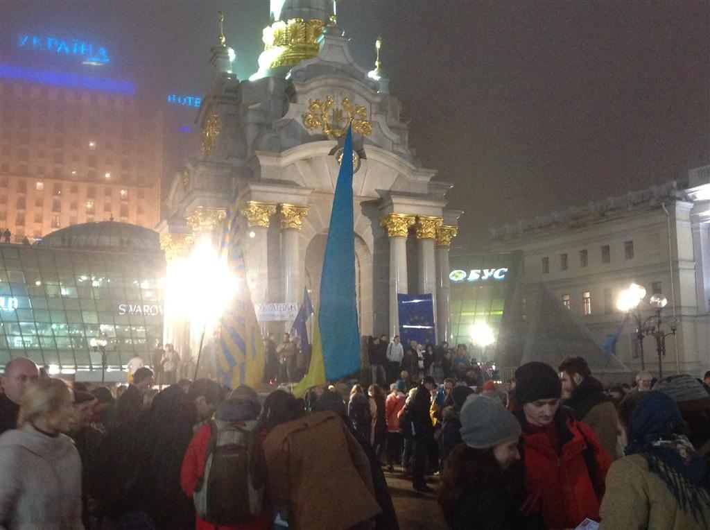 Евромайдан в Киеве будет стоять круглосуточно до саммита в Вильнюсе