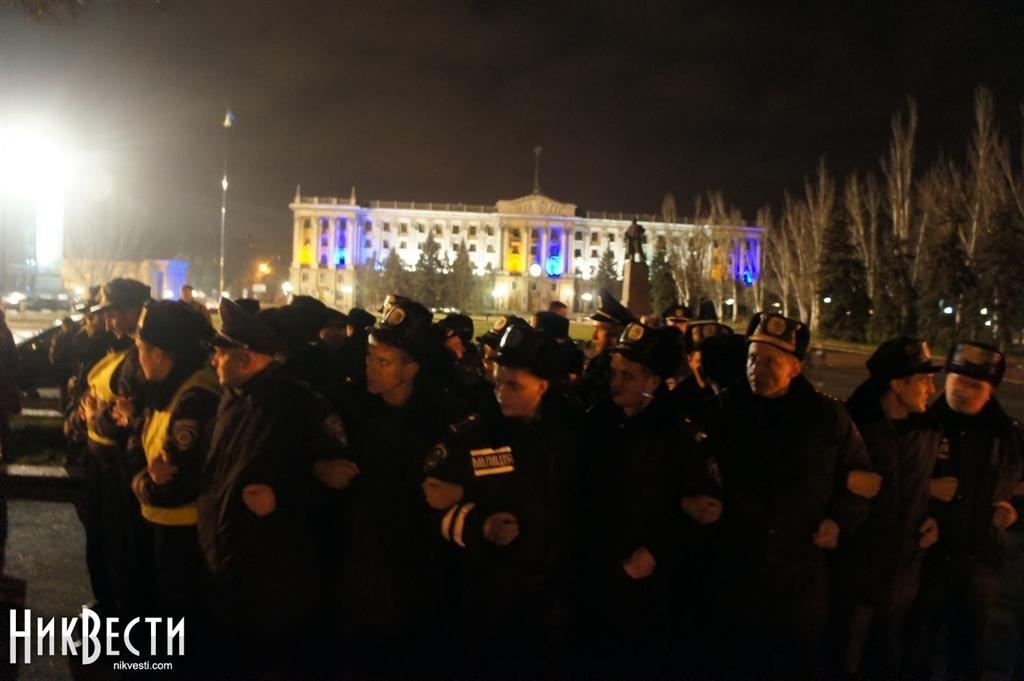В Николаеве участники Евромайдана дали отпор силовикам
