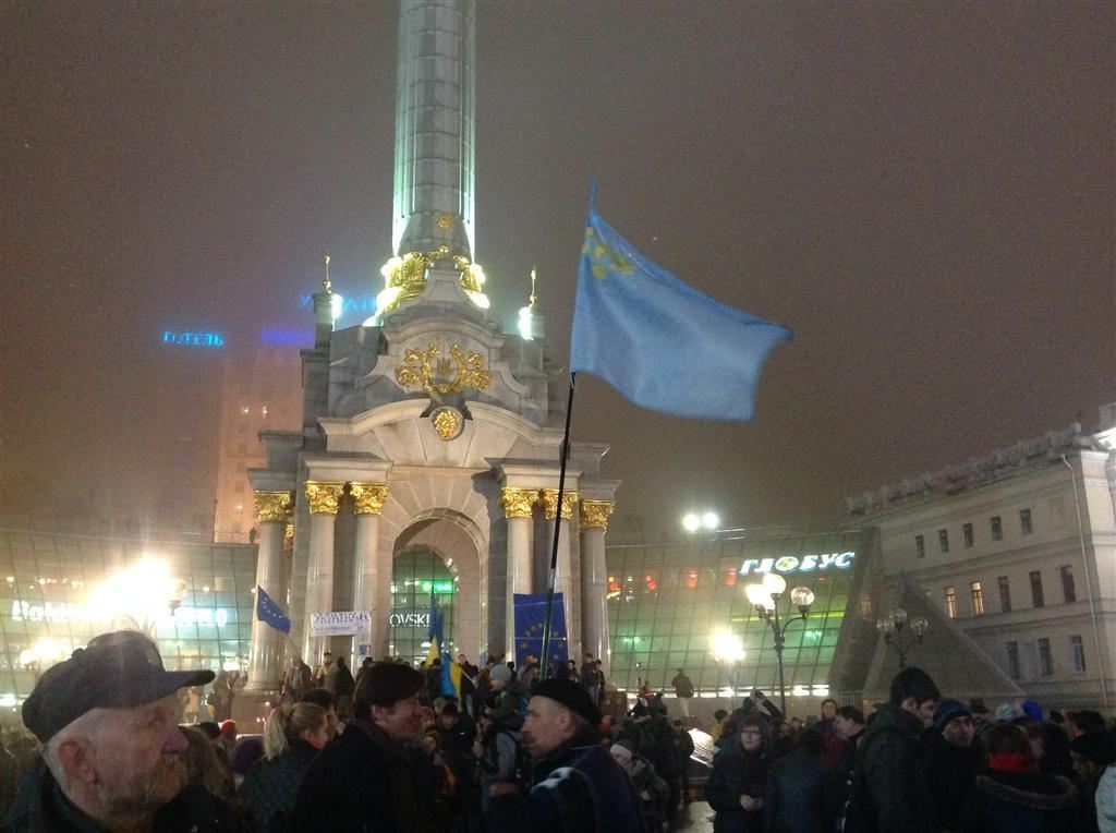 Евромайдан в Киеве будет стоять круглосуточно до саммита в Вильнюсе