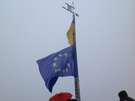 На Евромайдане во Львове появился палаточный городок