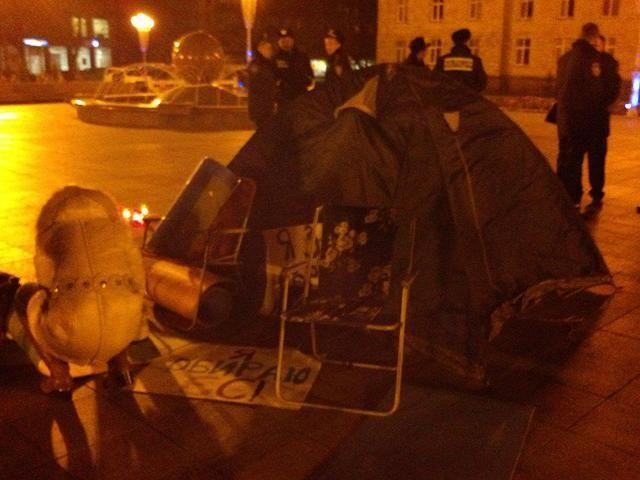 Правоохранители разогнали Евромайдан в Черкассах