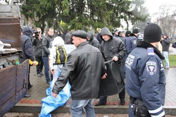 В Чернигове милиция предотвратила попытку самосожжения участника Евромайдана