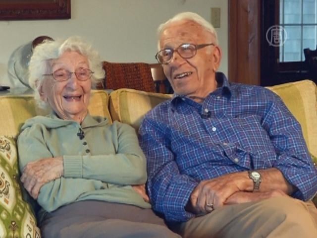 Семейная пара из США отметила 81-ю годовщину свадьбы