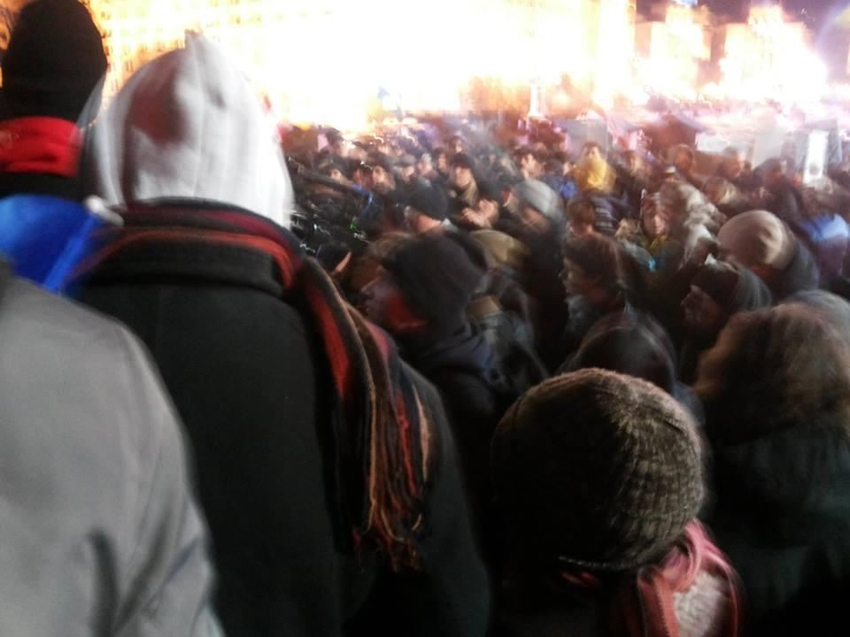 Евромайдан в Киеве: люди не испугались мороза