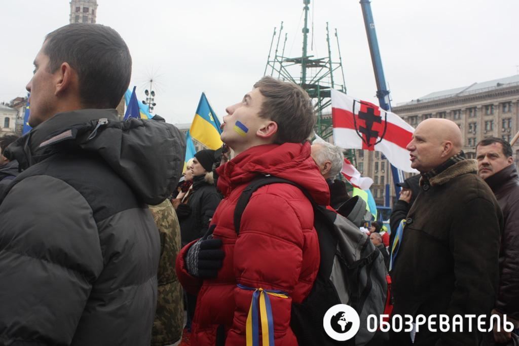 Евромайдан переместился на Майдан