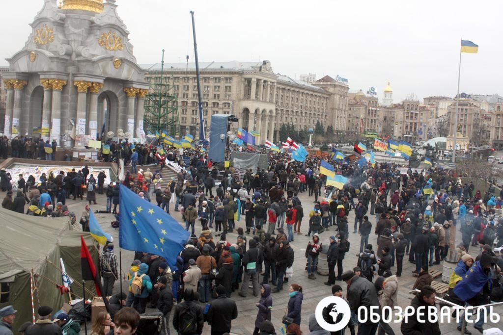 Евромайдан перемістився на Майдан