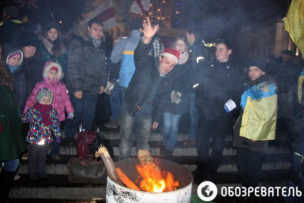 На Майдане Незалежности в Киеве ждут решения Вильнюсского саммита