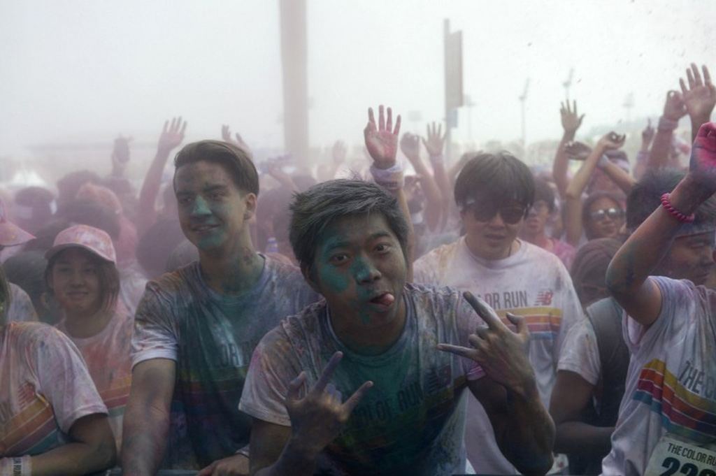 Цветной забег в Китае