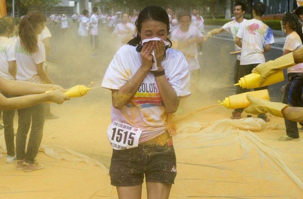 Кольоровий забіг в Китаї