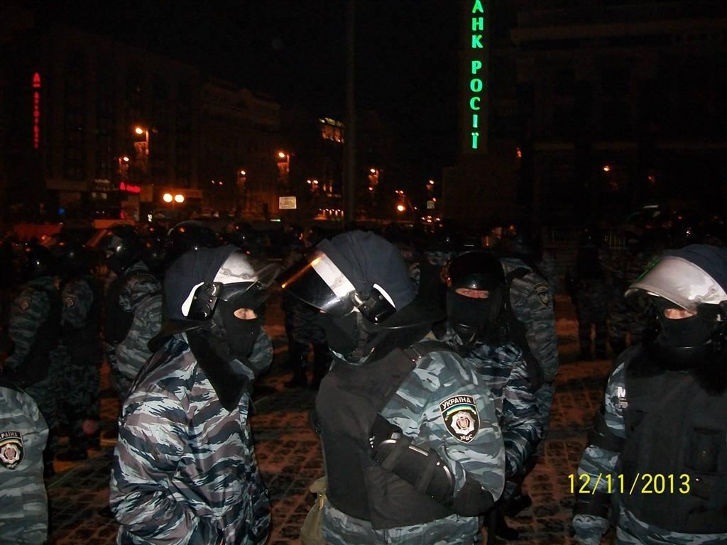 Ночной разгон Евромайдана