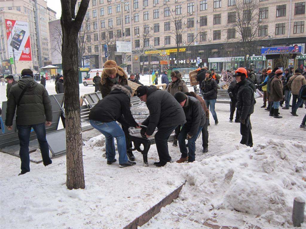 Штурм Евромайдана. Фотохроника