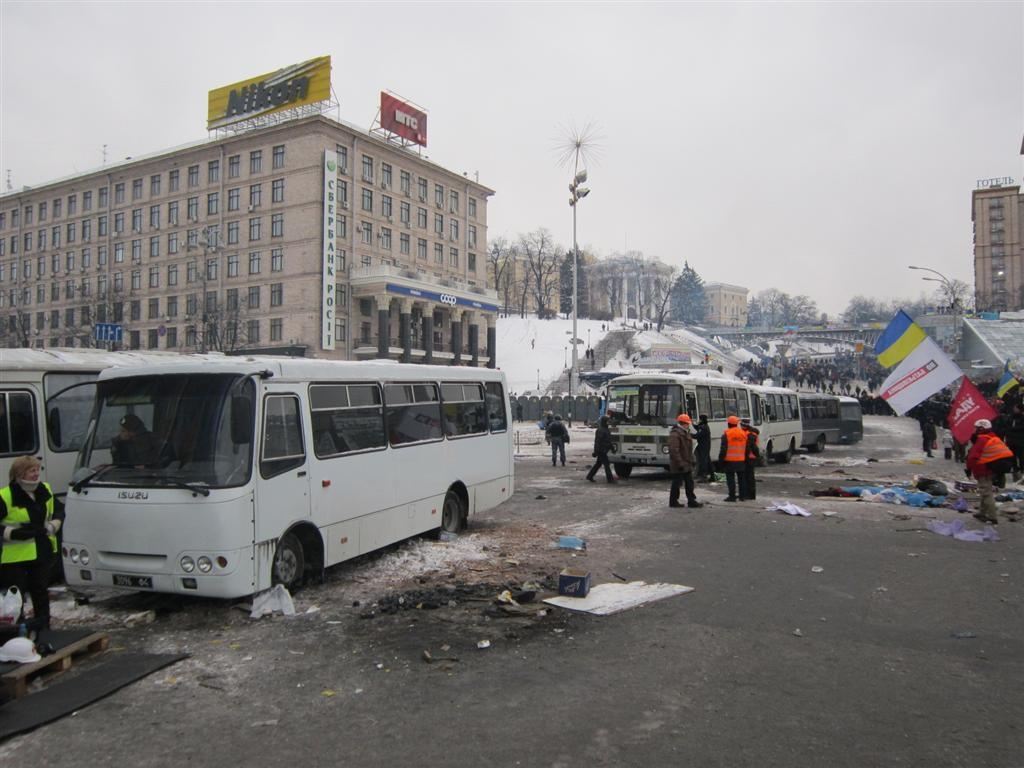 Штурм Евромайдана. Фотохроника
