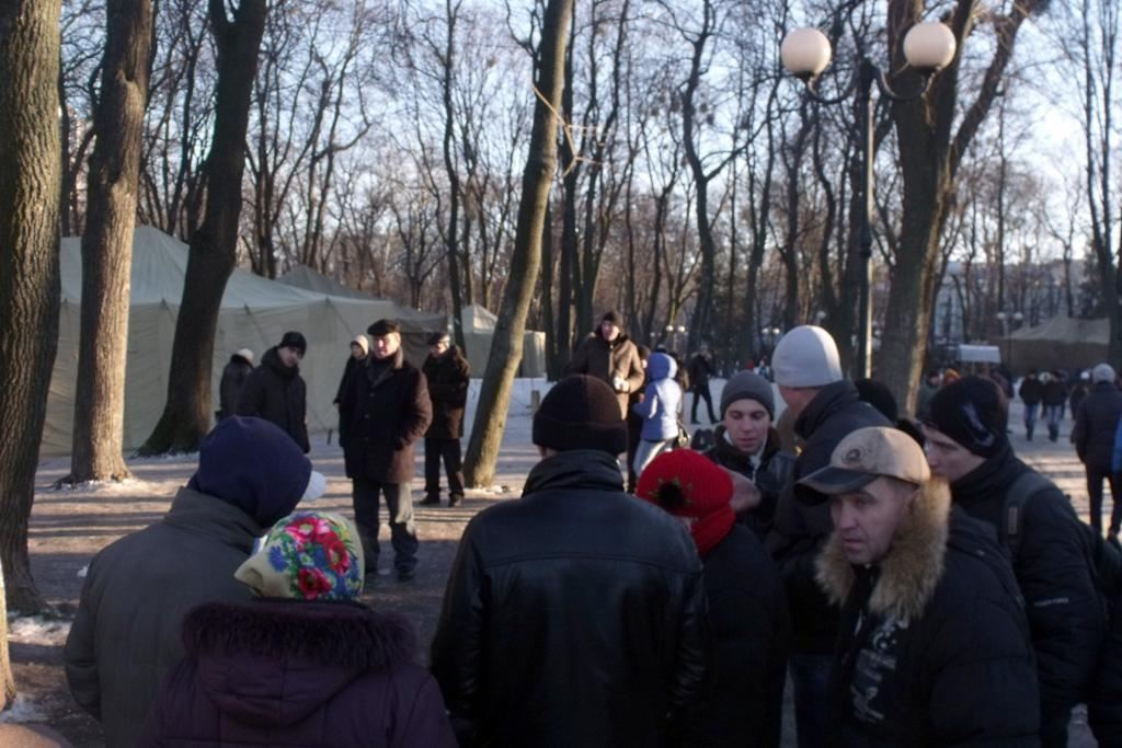 Быт Антиевромайдановцев в Мариинском парке