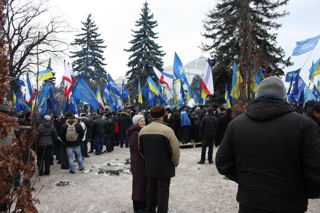 Антимайдан в Маріїнському парку