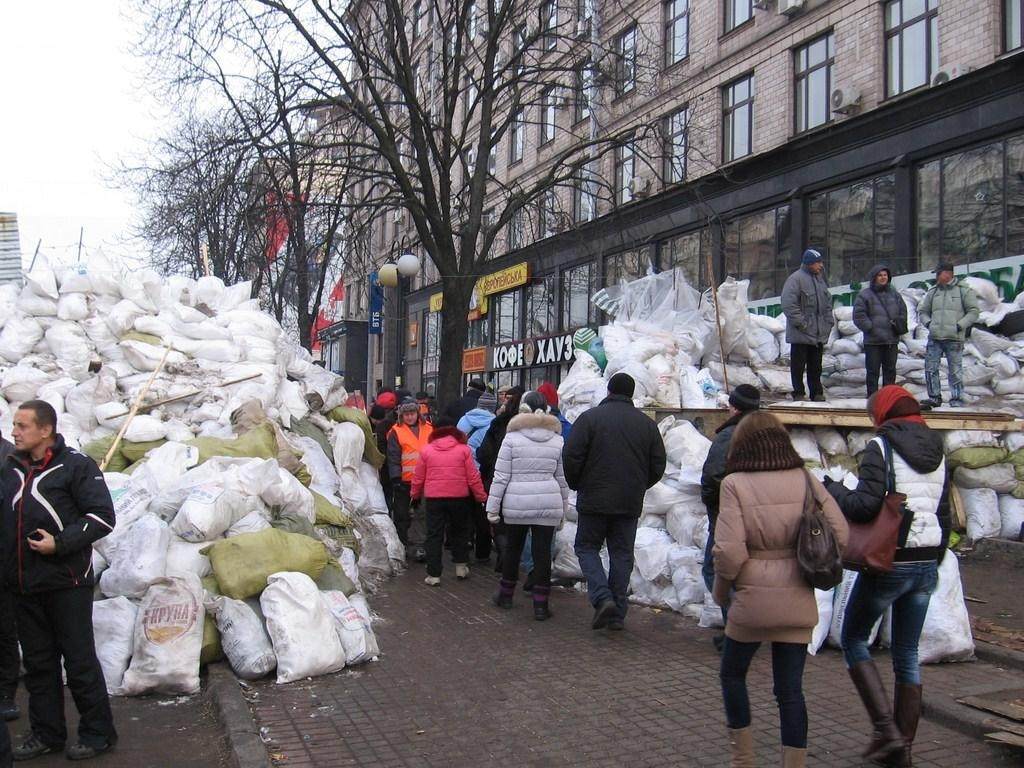 На Евромайдане собралось около 100 тысяч человек