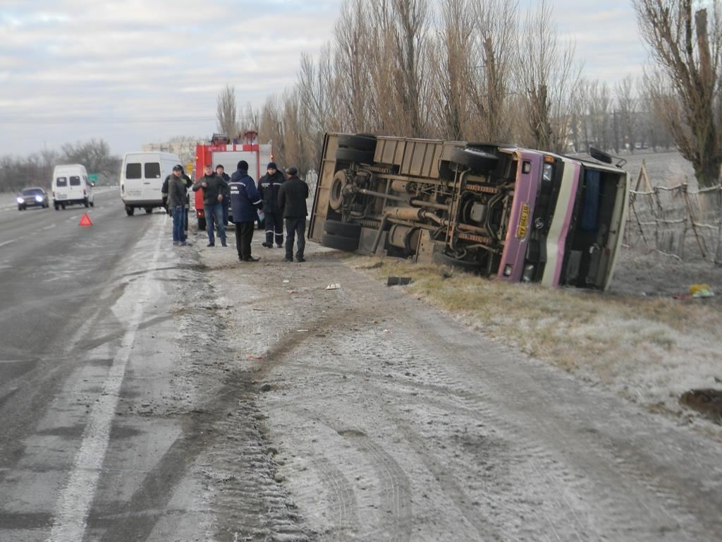 На Херсонщине столкнулись два автобуса: есть пострадавшие