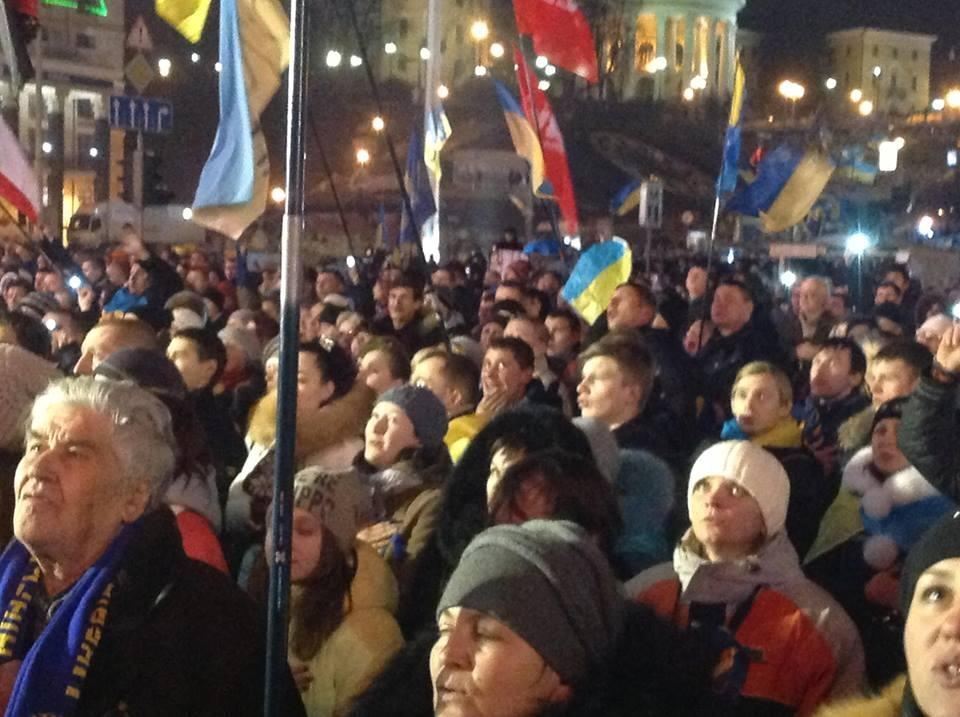 Ночью на Евромайдане ловили провокаторов 