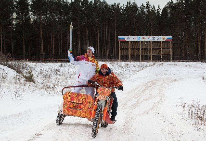 Найяскравіші моменти подорожі Олімпійського вогню 2014