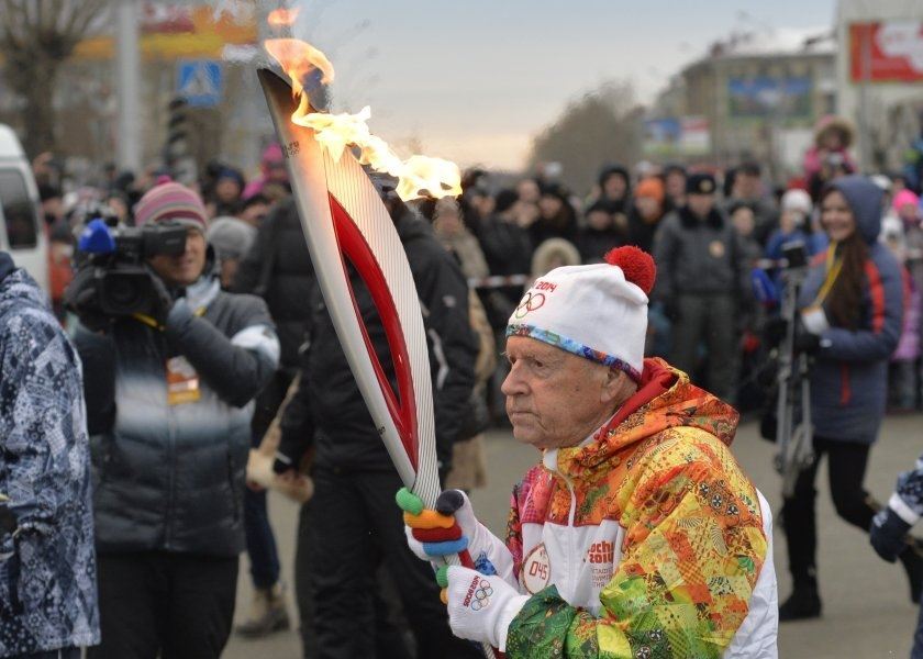 Самые яркие моменты путешествия Олимпийского огня 2014