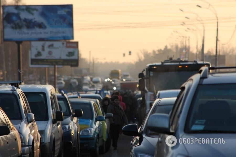 Активисты Евромайдана пикетировали Межигорье