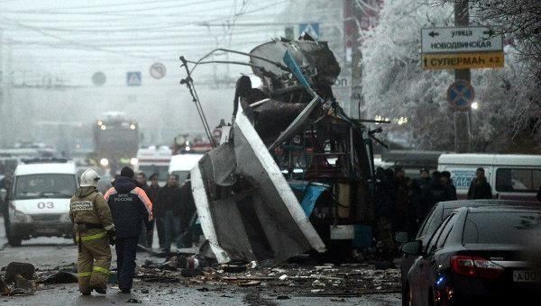 Взрыв в троллейбусе в Волгограде