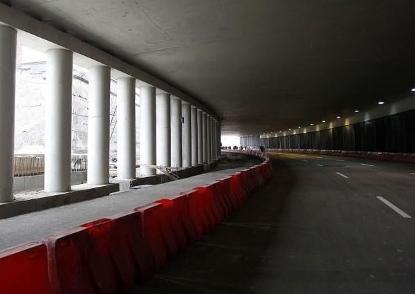 На Почтовой площади открыли второй тоннель для автотранспорта