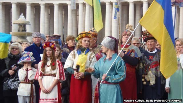 В Ватикане провели рождественский Евромайдан с "чертом" Януковичем