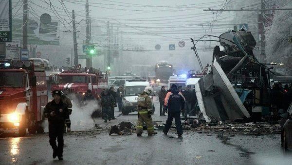 Взрыв в троллейбусе в Волгограде