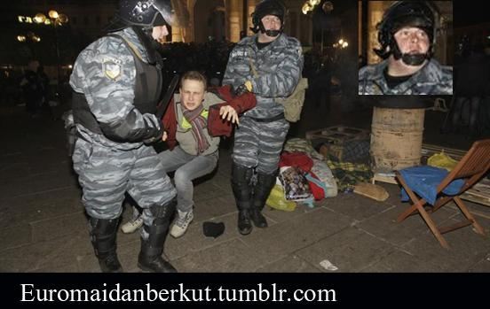Опознан "беркутовец", который избивал журналистов и студентов на Евромайдане