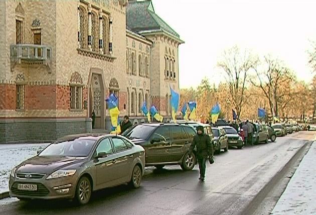 Полтава поддержала Евромайдан автопробегом