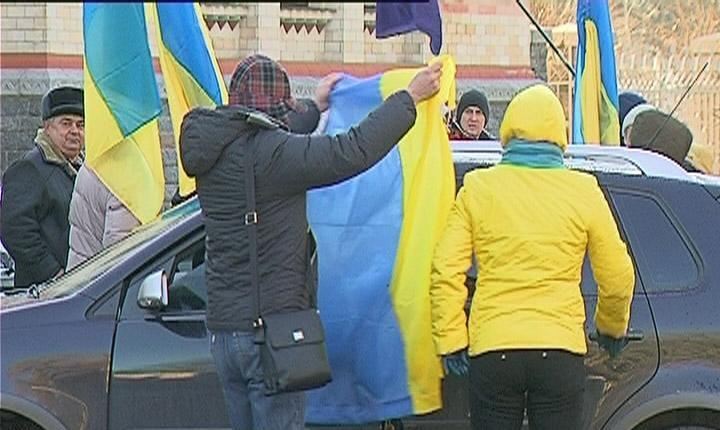 Полтава поддержала Евромайдан автопробегом