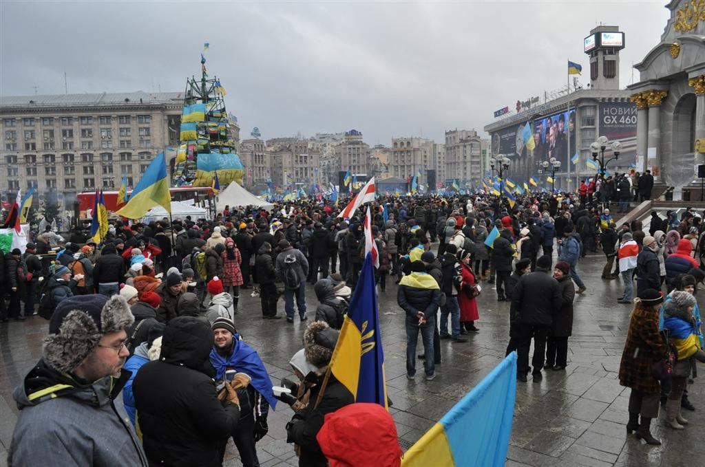 Евромайдан вышел на Марш миллиона. Фоторепортаж