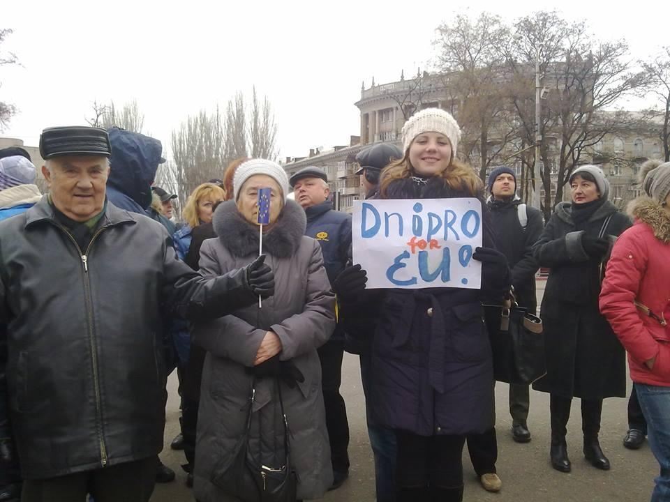 В Днепропетровске поддержать Марш миллиона пришли три тысячи человек